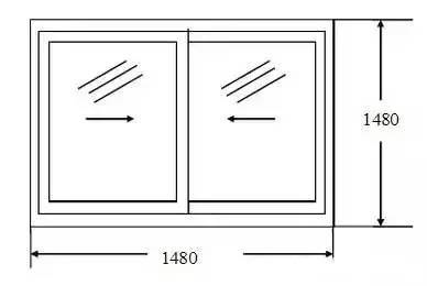 铝合金门窗推拉窗的下料计算